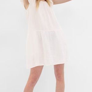 Crinkle Gauze Mini Dress